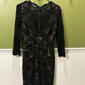 Elegant Black Lace Dress